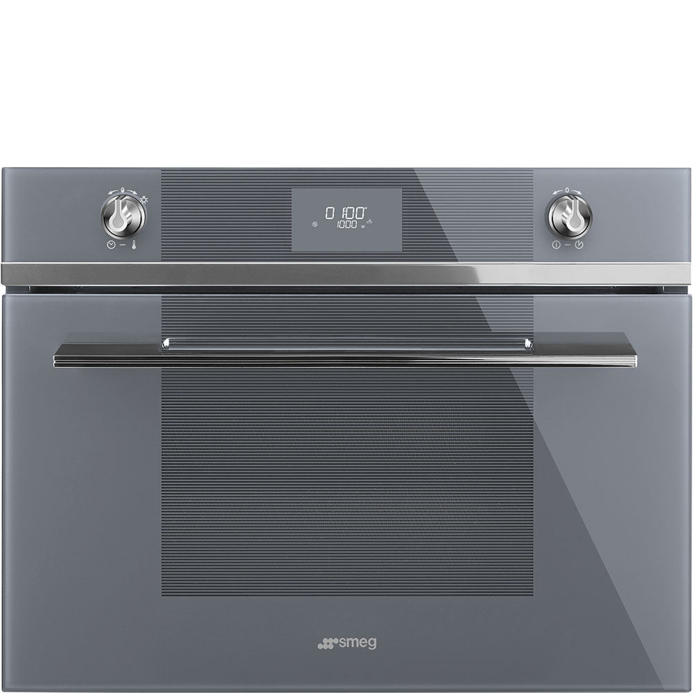 SMEG - Horno Compacto de Microondas con Grill, Acero Inoxidable - 60 cm image 0