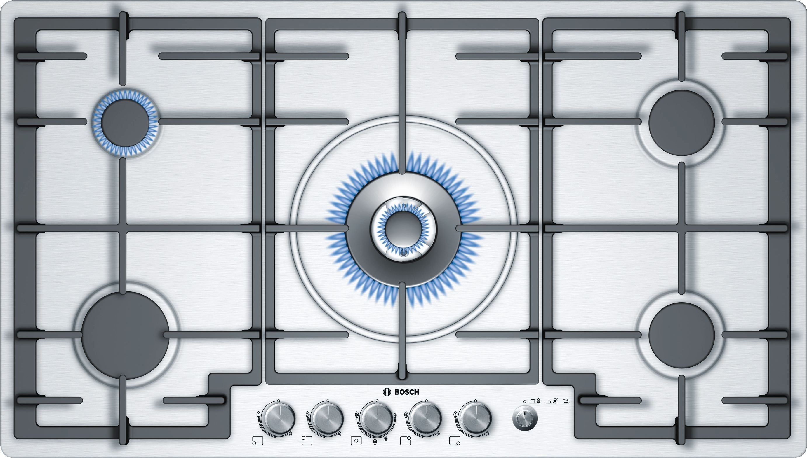 BOSCH - Plantilla de gas, 5 quemadores, acero inoxidable - 36" image 0