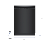 Bosch-100 Recessed Hndl, Stnlss Tub, 2 Rack, 5/3 Cycles, 48 Dba - Bl