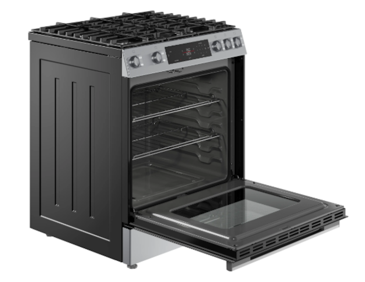 Bosch-100 Series, Gas Slide-In Range, Stainless Steel, Us (Launched Apr '25)
