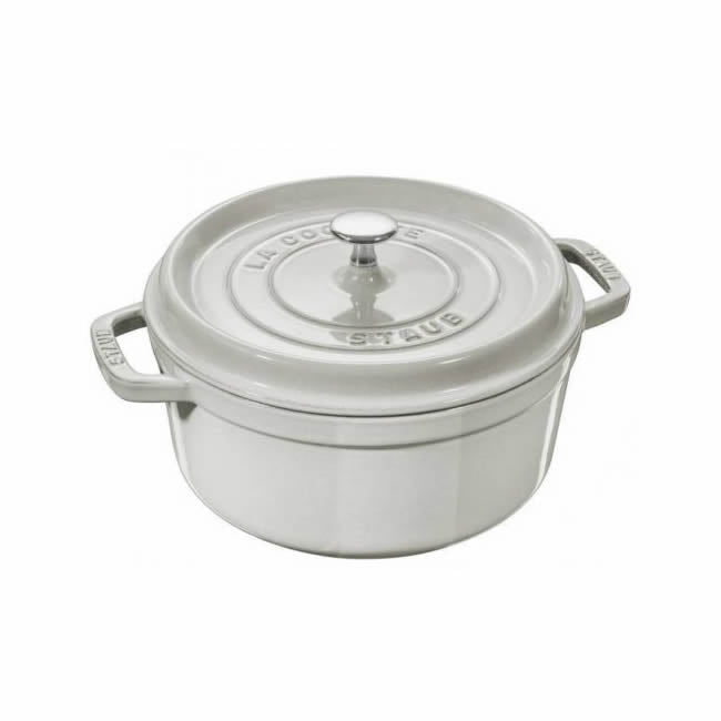 STAUB - Cocotte Redonda - 22cm - Trufa Blanca image 0