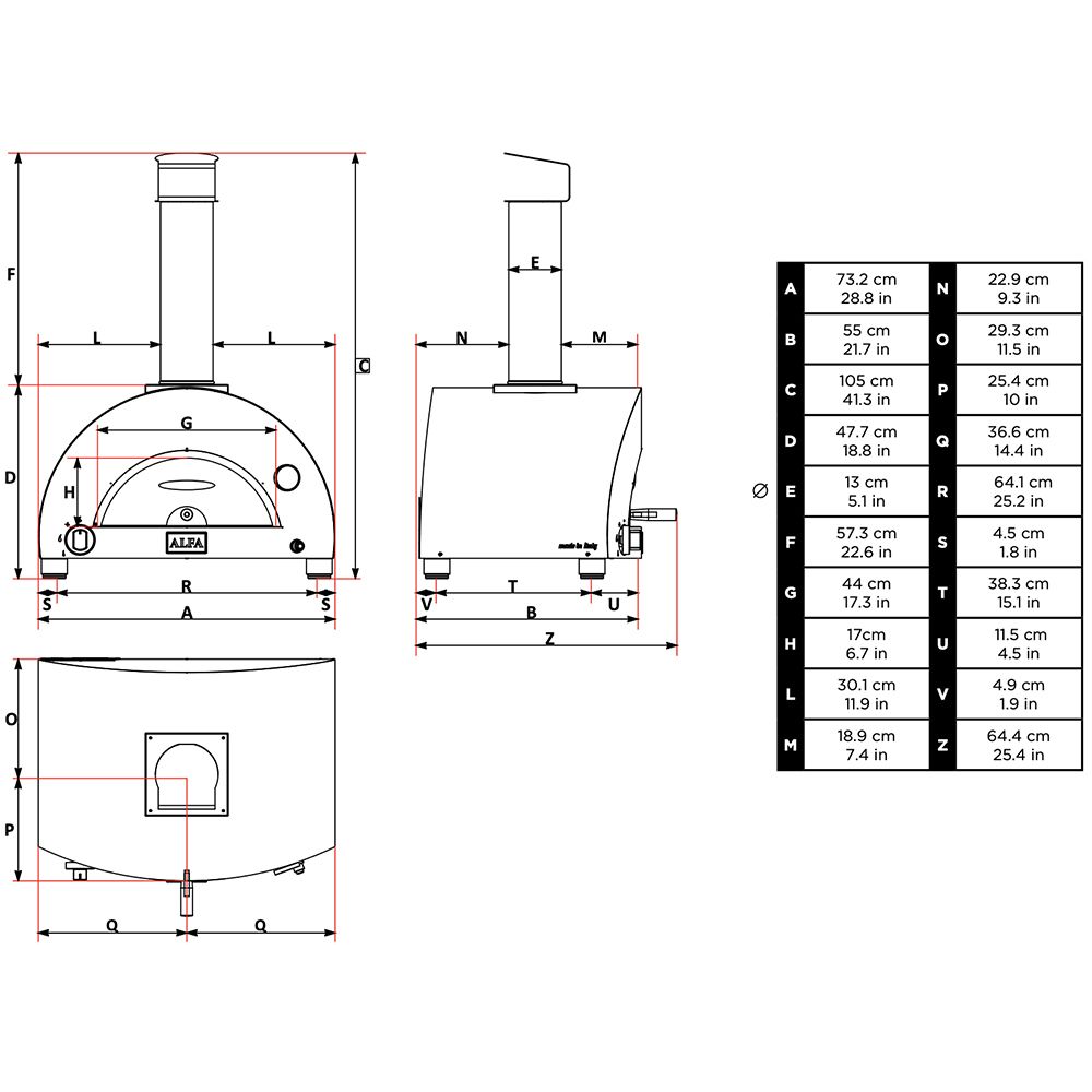 ALFA FORNI - Horno para pizza Alfa Moderno 1 Cobre image 5
