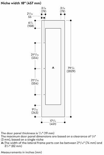 Gaggenau-18" Expressive Series Wine Climate Cabinet Column, Custom Panel Ready