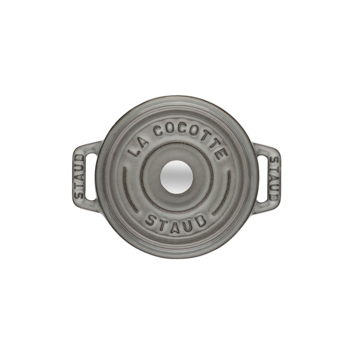 STAUB - Cocotte redonda - 10 cm - Gris grafito image 1