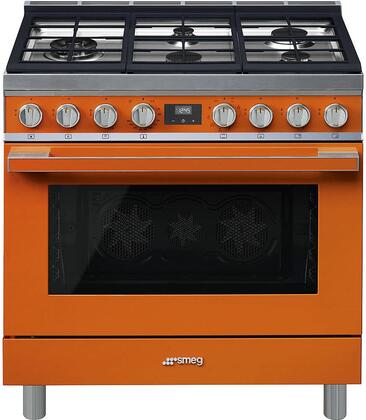 SMEG - Cocina Dual-Fuel Portofino con 5 Quemadores - 36" image 3