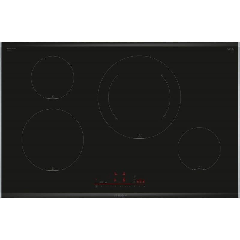 BOSCH – Plantilla inducción Series 8 80 cm, Marco Comfort, Negro image 0