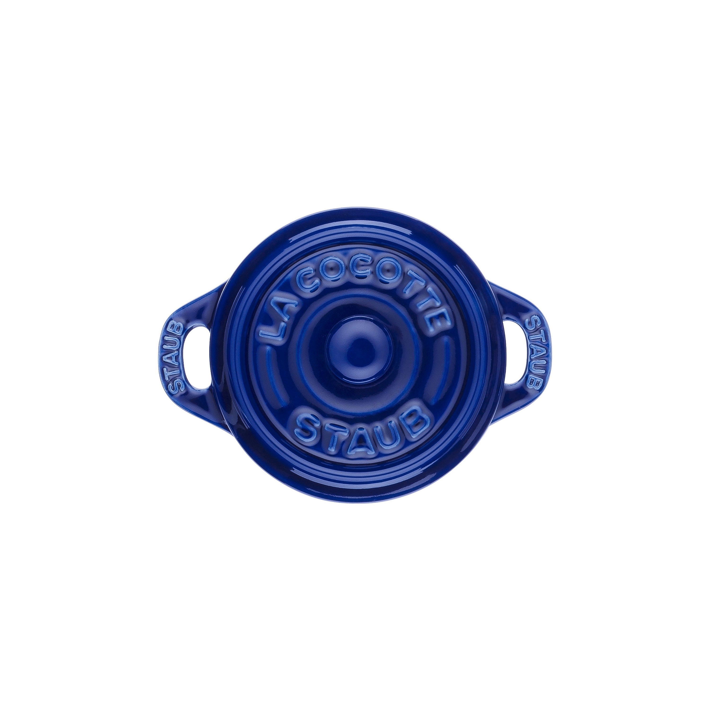 STAUB - Mini Cocotte de 10cm de Cerámica Redonda en Color Azul Oscuro image 2