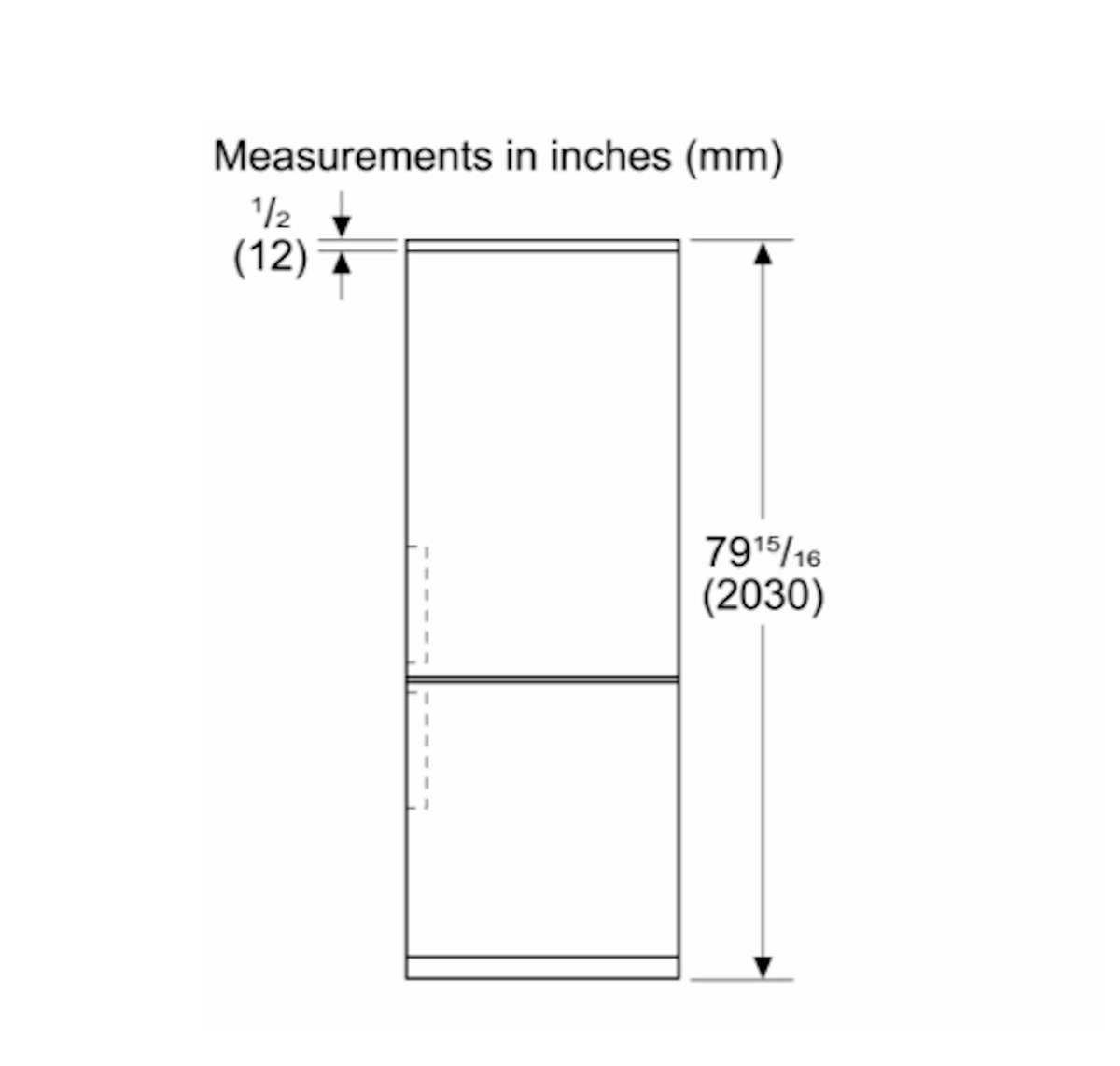 Bosch-24" Free-Standing Counter Depth Two Door Bottom Freezer Refrigerator With Ice Maker And Internal Water Dispenser