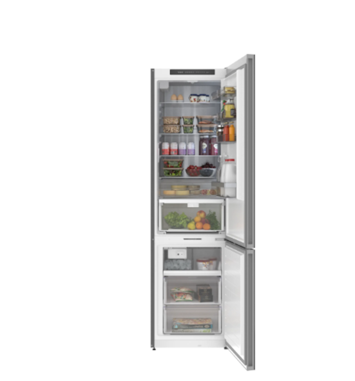 Bosch-24" Free-Standing Counter Depth Two Door Bottom Freezer Refrigerator With Ice Maker And Internal Water Dispenser