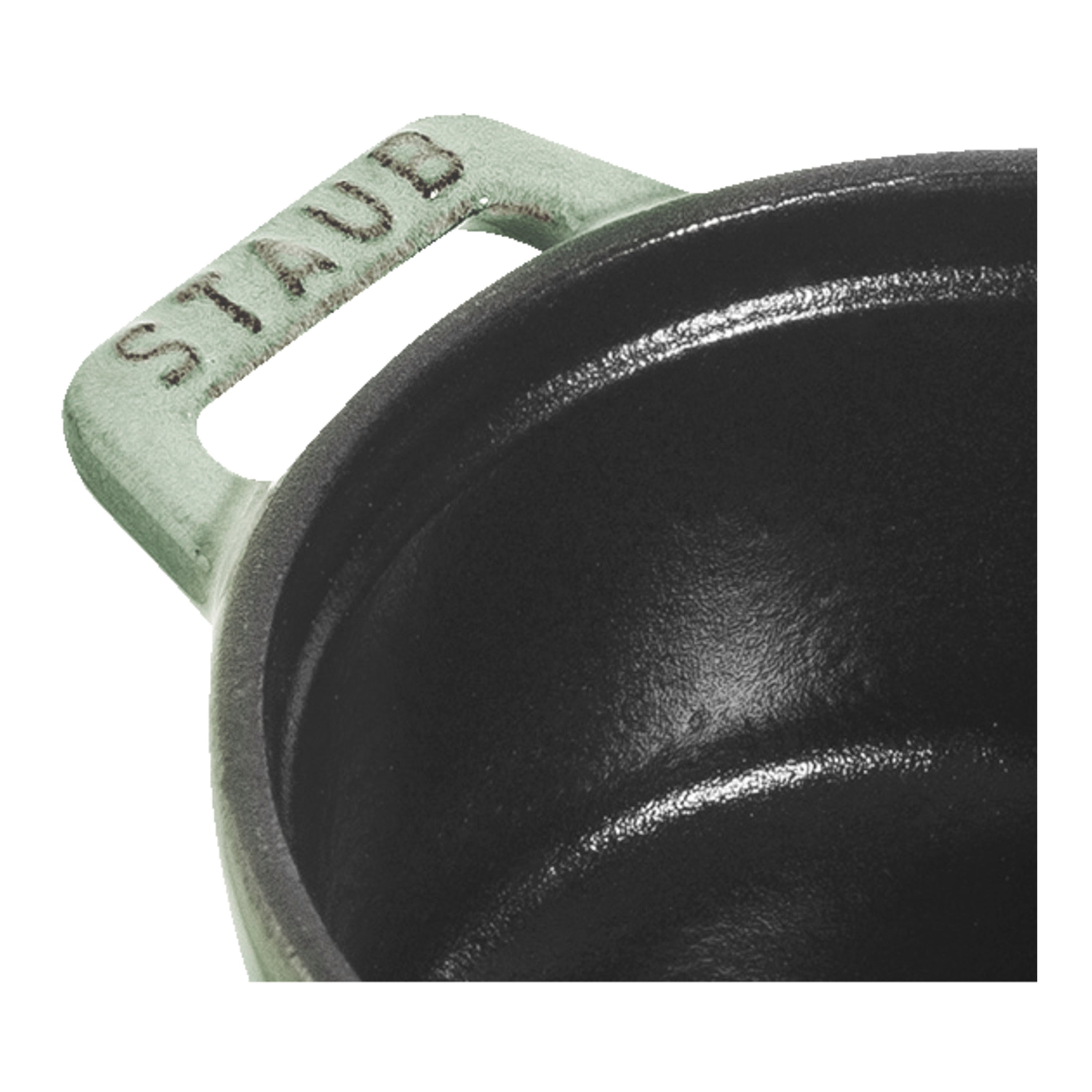 STAUB - Mini Cocotte de 10cm en Color Salvia - Hierro Fundido Redondo image 6