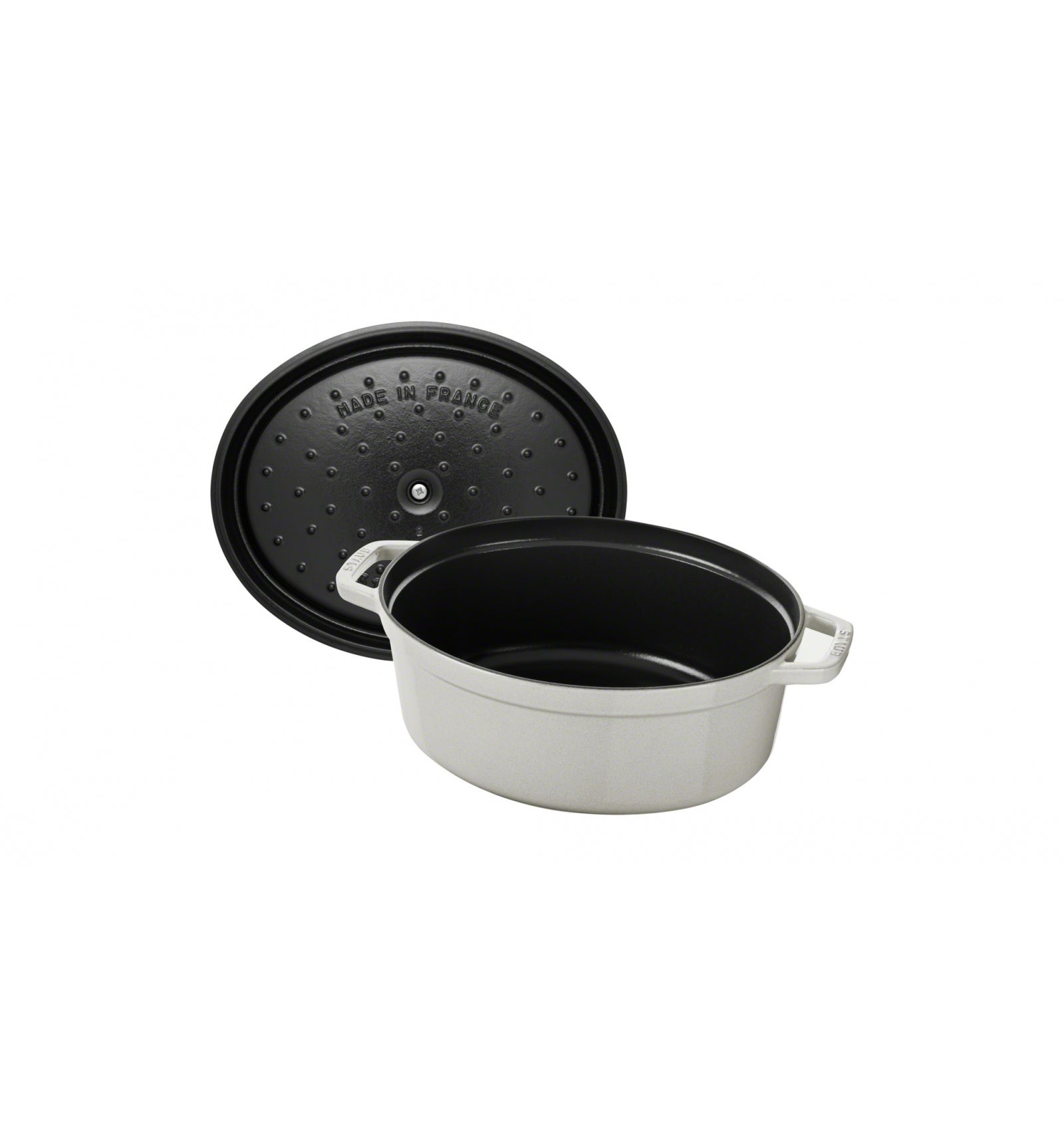 STAUB - Cocotte Ovalada de 29 cm - Trufa Blanca image 1