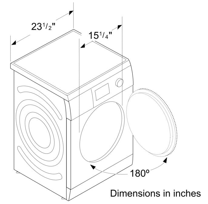BOSCH - Secadora de condensación compacta serie 500, 24" image 7
