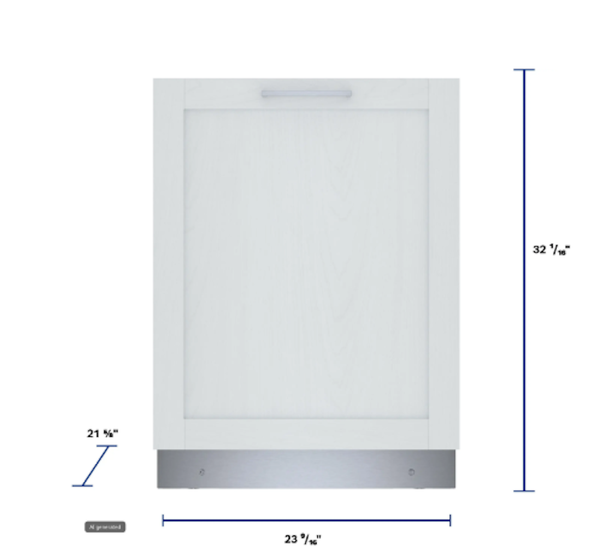 Bosch-300 24" Cstm Panel, 5/5 Cycles, 48 Dba, Hm Cnnct, Infolight - Ss