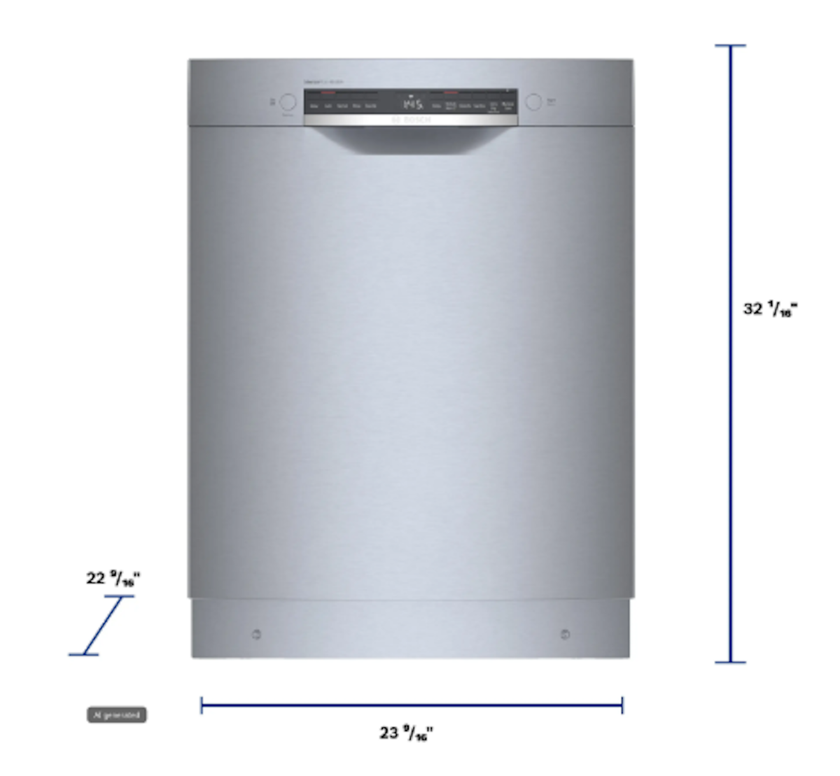Bosch-300 24" Recessed Hndl, 5/5 Cycles, 46 Dba, Hm Cnnct, Infolight - Ss