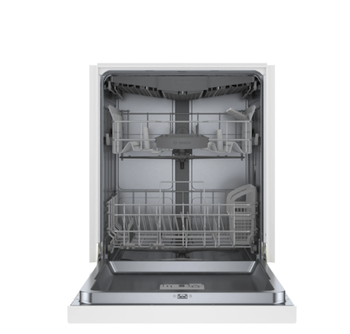 Bosch-300 Recessed Hndl, 5/4 Cycles, 46 Dba,Standard 3Rd Rack - Wh
