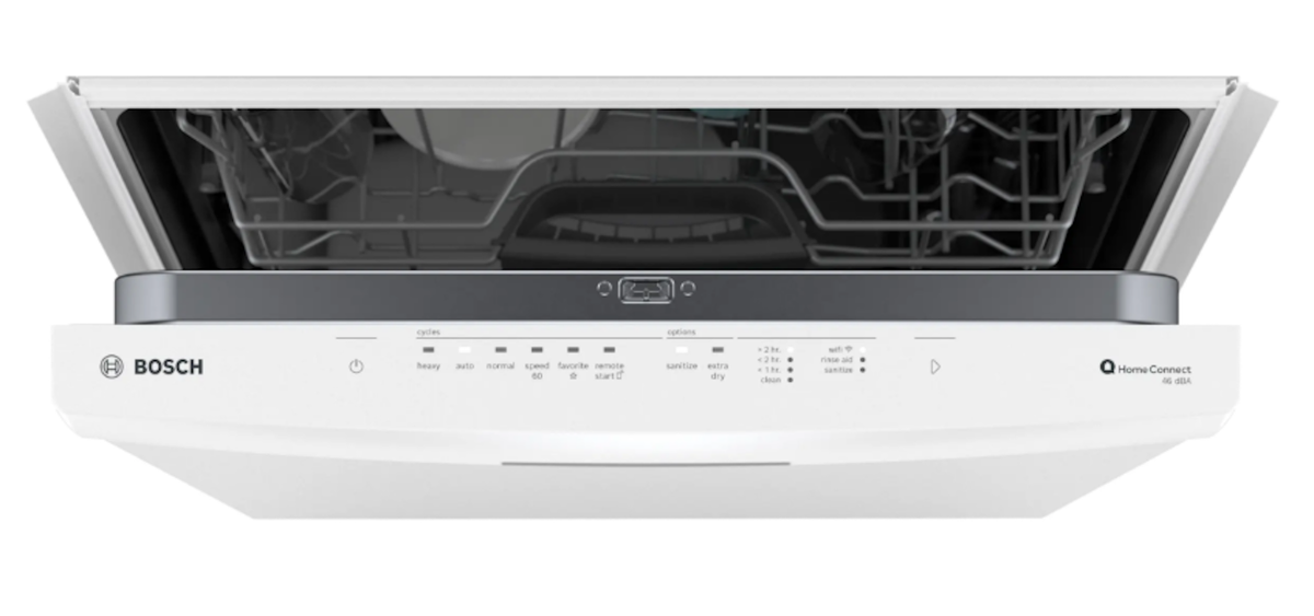Bosch-300 Scoop Hndl, 5/4 Cycles, 46 Dba,Standard 3Rd Rack - Wh