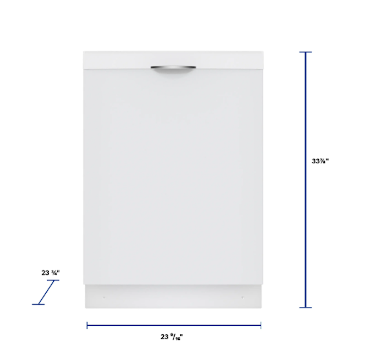 Bosch-300 Scoop Hndl, 5/4 Cycles, 46 Dba,Standard 3Rd Rack - Wh