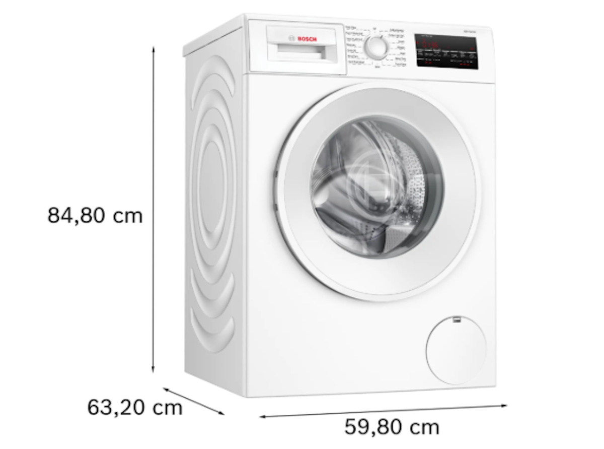 Bosch-300 Series Washer - 208/240V, 2.2 Cu.Ft., 15 Cyc.,1400 Rpm, 54 Dba White/Door, 2025 Update (Replaced Wga12400Uc, Jan '25)