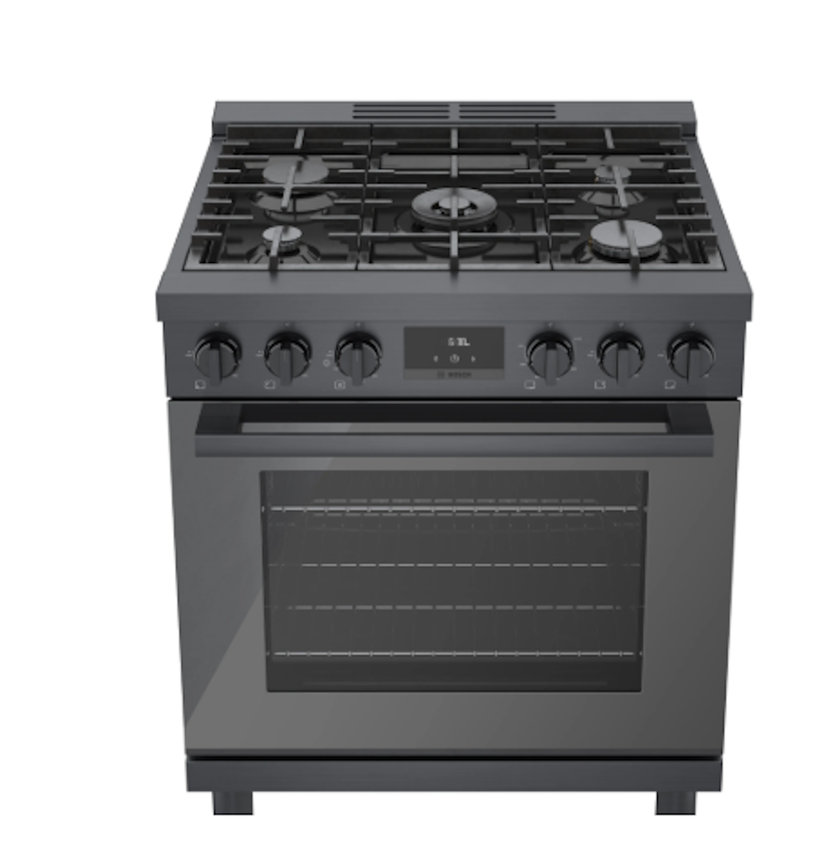Bosch-30" 800 Series Industrial Style Range, Blk. Ss, Gas