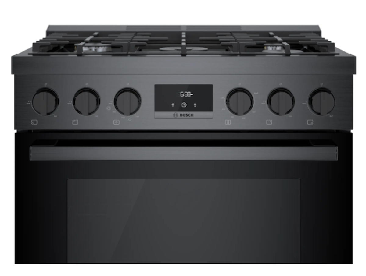 Bosch-30" 800 Series Industrial Style Range, Blk. Ss, Gas