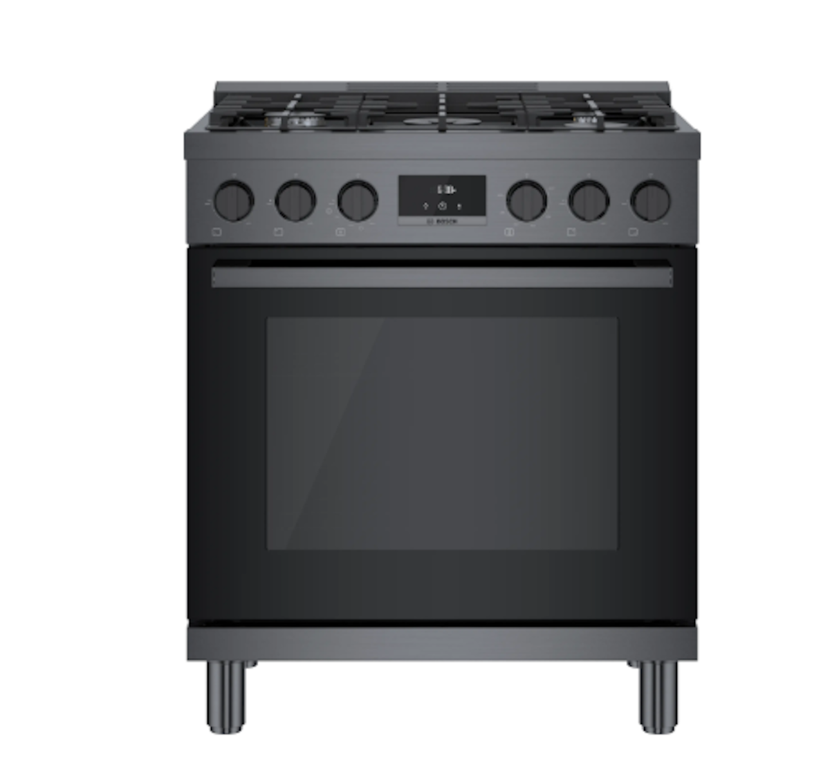 Bosch-30" 800 Series Industrial Style Range, Blk. Ss, Gas
