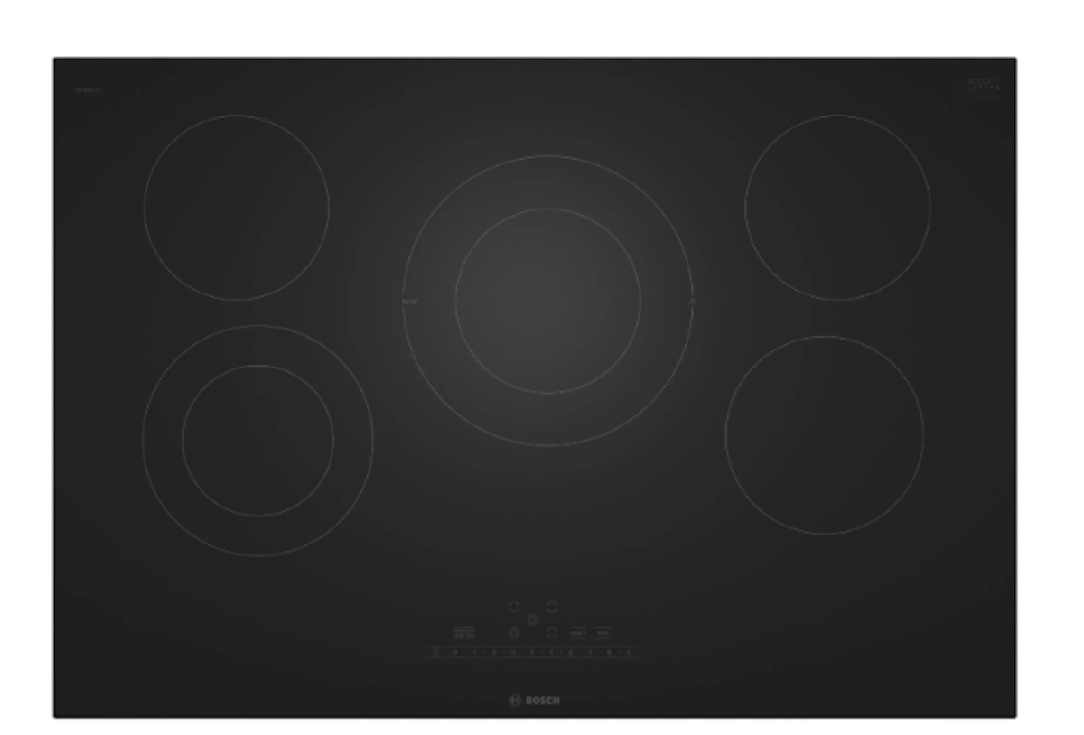 Bosch-30" Electric Radiant Cooktop, 800 Series, Black, Frameless