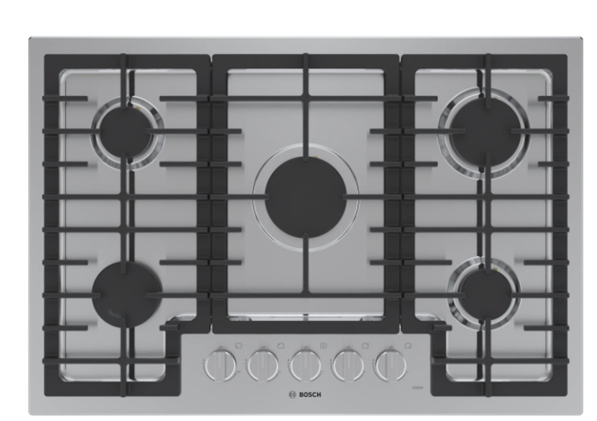 Bosch-30" Gas Cooktop, 500 Series, Stainless Steel
