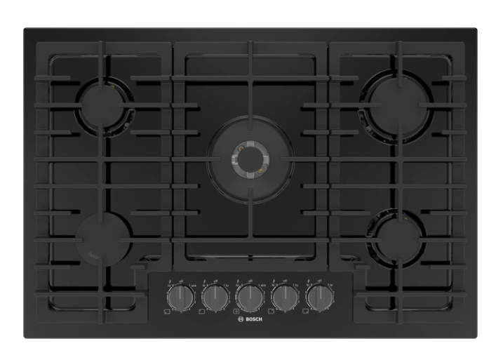 Bosch-30" Gas Cooktop, 800 Series, Blk Ss, Flameselect®