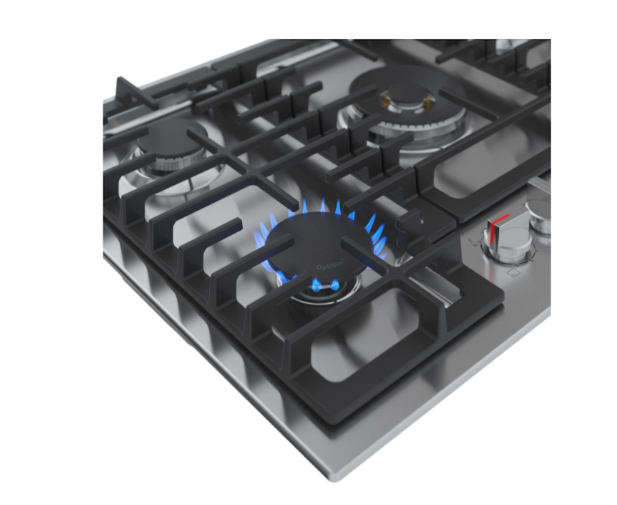 Bosch-30" Gas Cooktop, 800 Series, Stainless Steel, Flameselect®