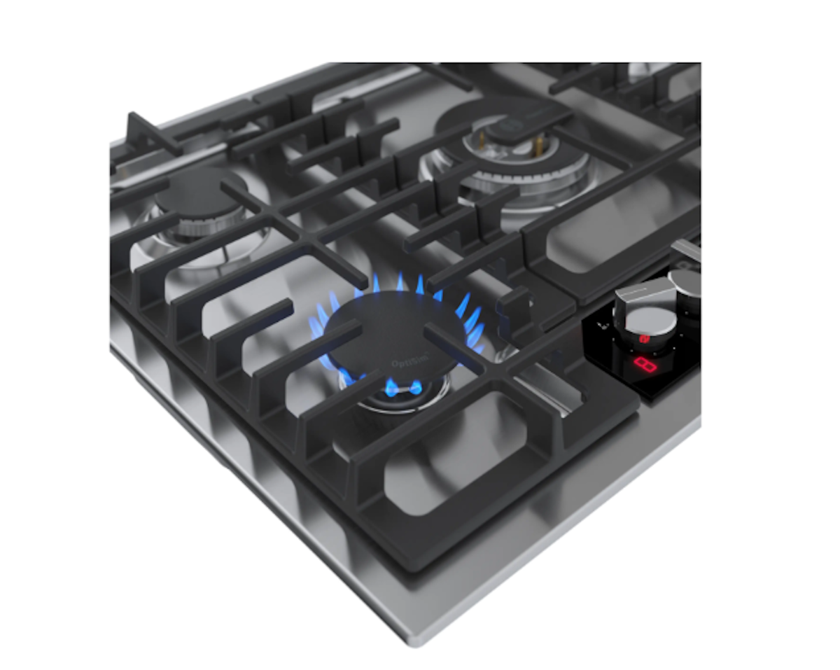 Bosch-30" Gas Cooktop, Benchmark, Stainless Steel, Flameselect®