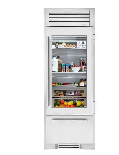 True-30Inch Refrigerator/Bottom Freezer - Stainless Solid Door - Hinged Left (L) - Integrated Ice Maker