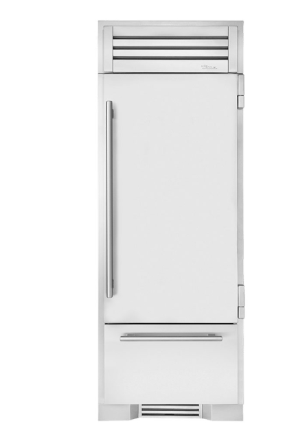 True-30Inch Refrigerator/Bottom Freezer - Stainless Glass Door - Hinged Left (L) - Integrated Ice Maker