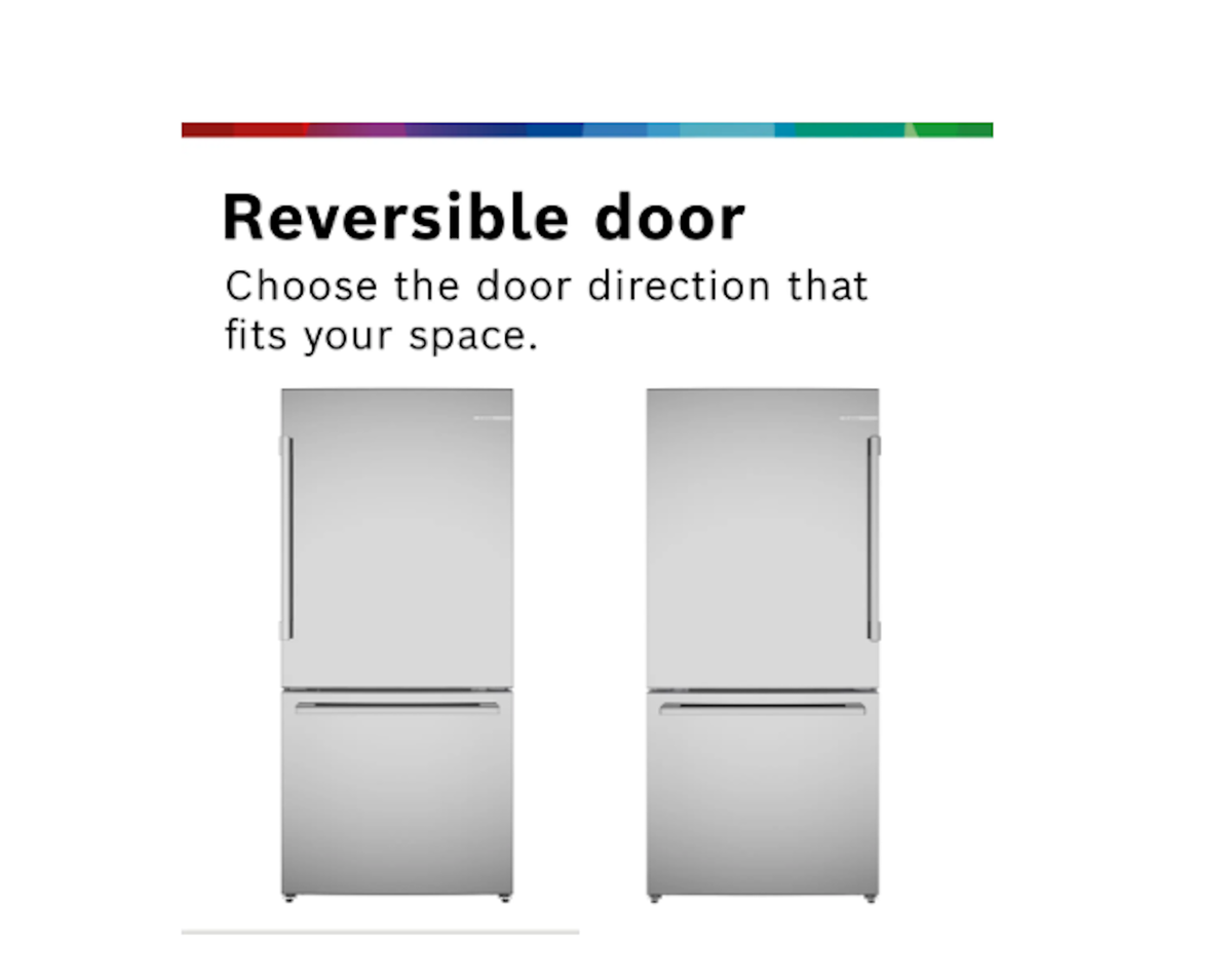 Bosch-33" 100 Series 2-Door Bottom Mount Refr, Counter-Depth, Ss, Bar Handle (Launching Sept '25)