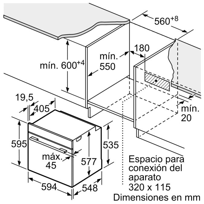 BOSCH - Horno eléctrico 24", 60cm, Serie 8, acero inoxidable image 3