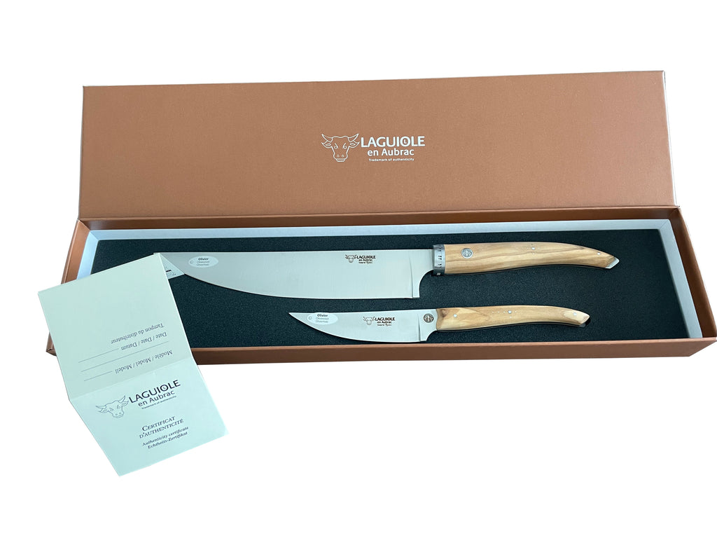 LAGUIOLE - Cuchillo de cocina con mango de olivo image 4