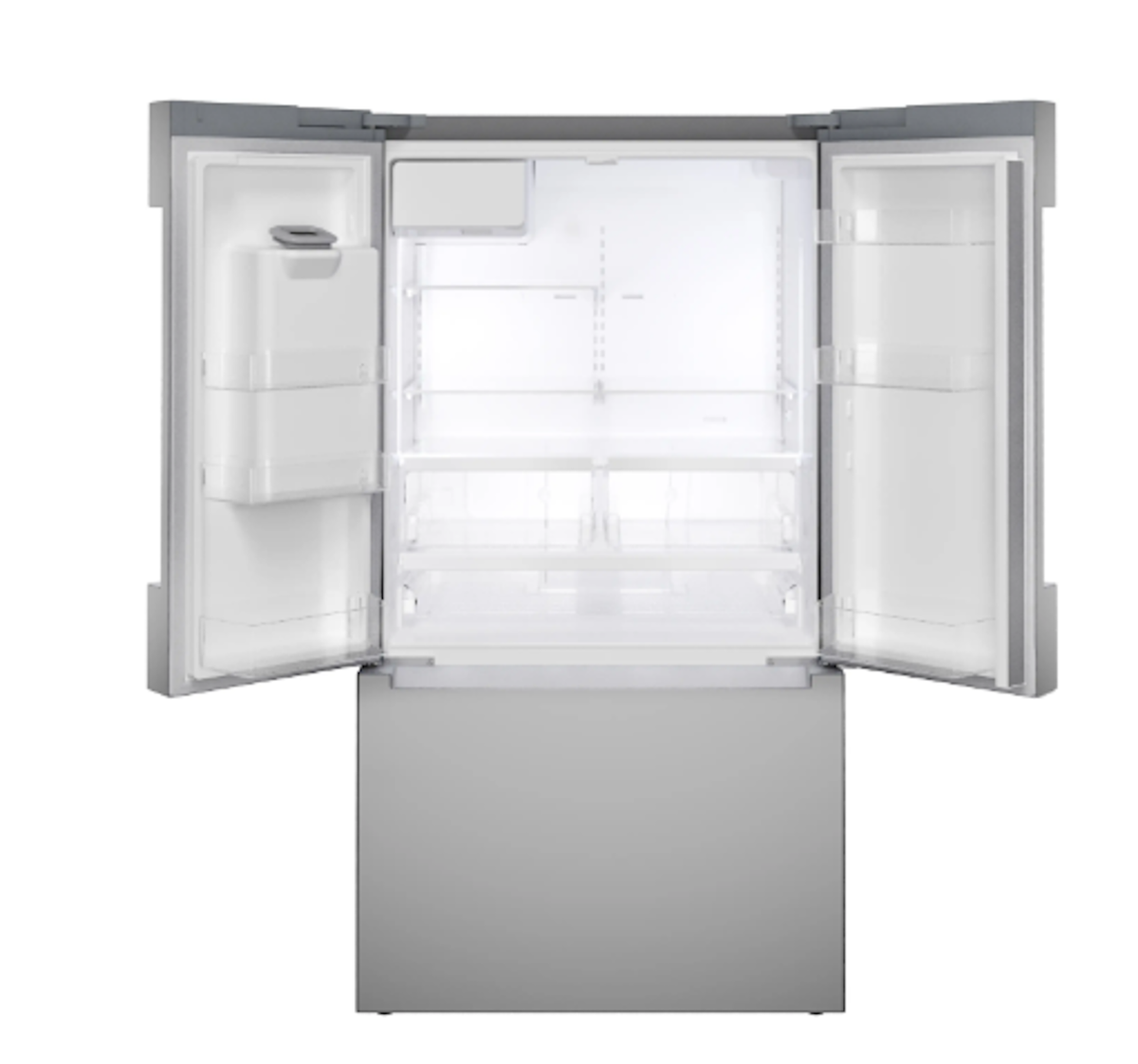 Bosch-36" 100 Series, 3-Door Freestanding French Door Refrigerator, Counter Depth