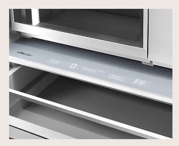 Dacor-36" 3-Door Built-In French Door Refrigerator Steelcool, Panel Ready