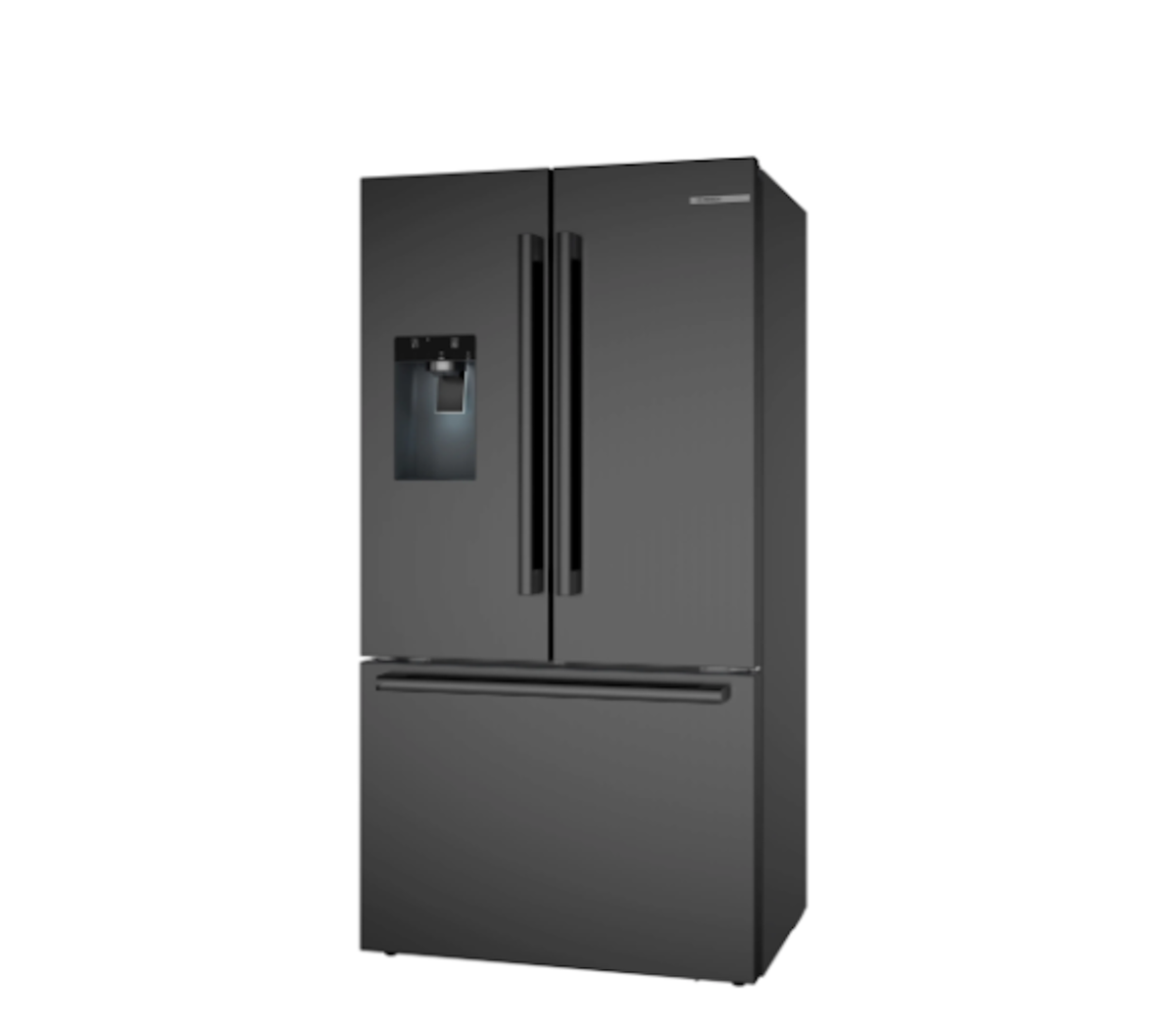 Bosch-36" 500 Series, 3-Door, Counter Depth, External Ice/Water, Blk Ss, 70"