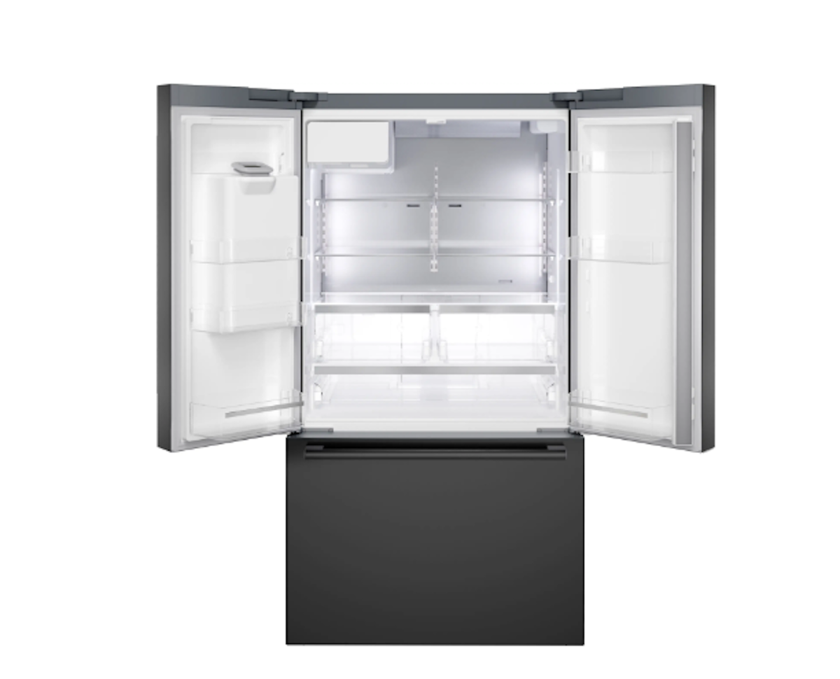 Bosch-36" 500 Series, 3-Door, Counter Depth, External Ice/Water, Blk Ss, 70"