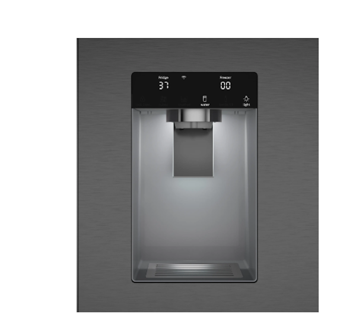 Bosch-36" 500 Series, 3-Door, Standard Depth, External Ice/Water, Black Ss, 70"