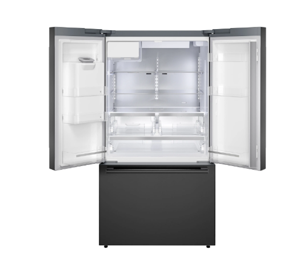 Bosch-36" 500 Series, 3-Door, Standard Depth, External Ice/Water, Black Ss, 70"
