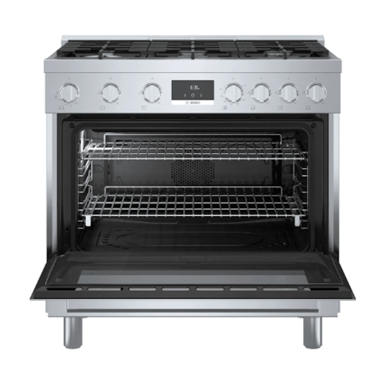 Bosch-36" 800 Series Industrial Style Range, Ss, Dual-Fuel, Us