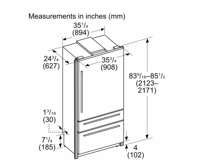 Thermador-36" Bi 2-Door Bm, Master, Assembled Ss, E-Star (Replaced T36Bb915Ss)