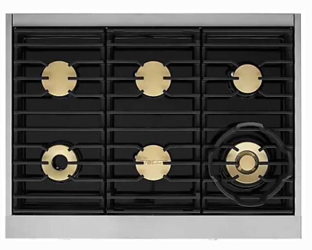 Dacor-36" Dual Fuel Pro-Range 6 Burners, Contemporary, Silver, Ng/Lp
