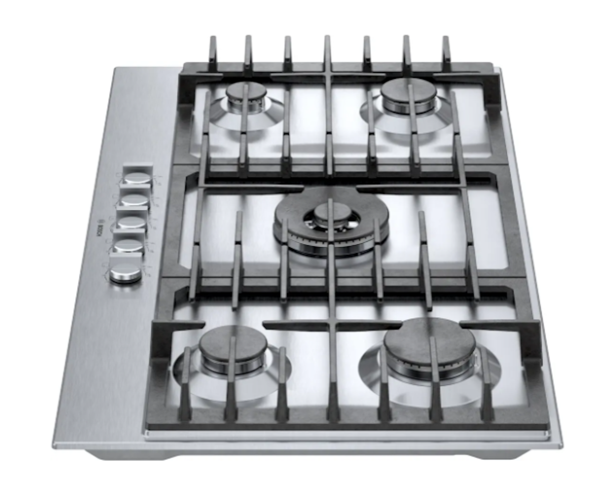Bosch-36" Gas Cooktop, 800 Series, Stainless Steel, Flameselect®