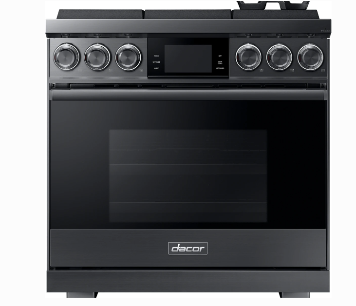 Dacor-36" Gas Pro-Range 6 Burners, Contemporary, Graphite, Ng/Lp