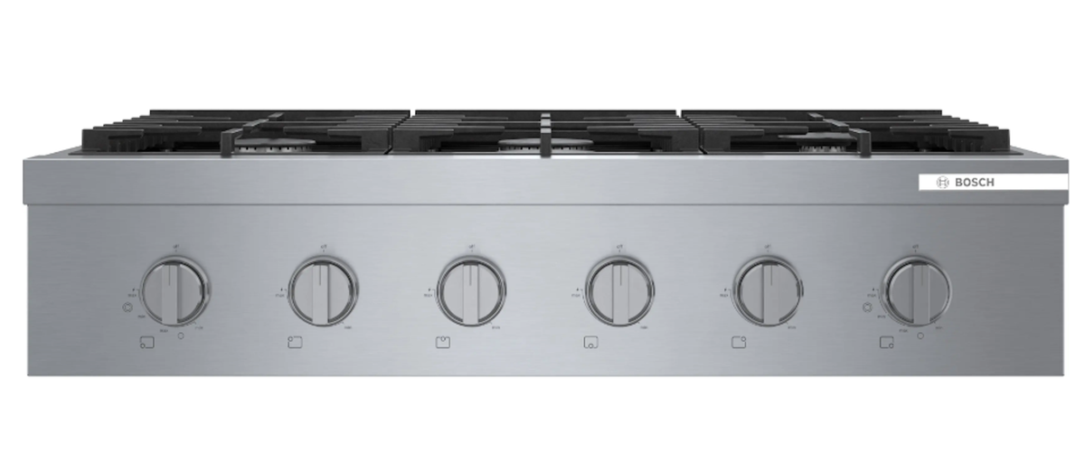 Bosch-36" Gas Rangetop, 800 Series, 6 Burner, Stainless Steel
