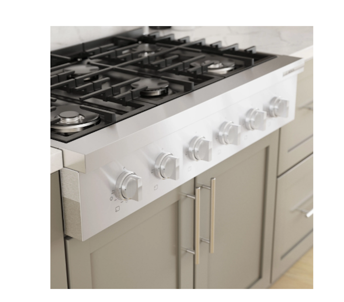 Bosch-36" Gas Rangetop, 800 Series, 6 Burner, Stainless Steel