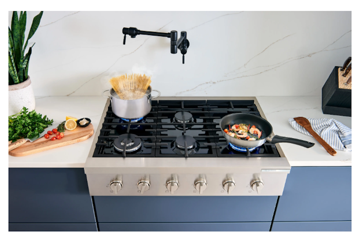 Bosch-36" Gas Rangetop, 800 Series, 6 Burner, Stainless Steel
