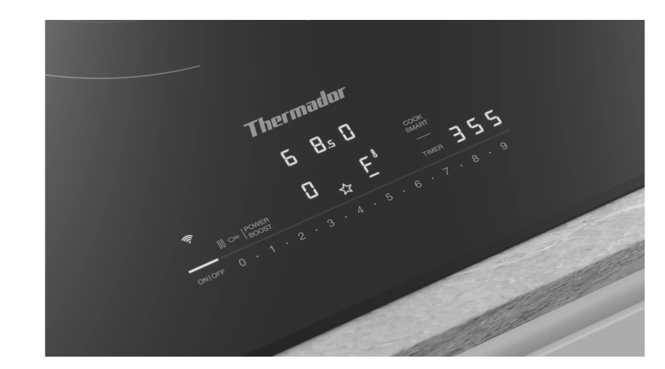 Thermador-36" Heritage Induction Cooktop, Black, Frameless, Hc